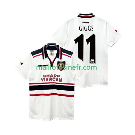 Maillot de Foot Manchester United GIGGS 11 1999 Extérieur Retro 1998